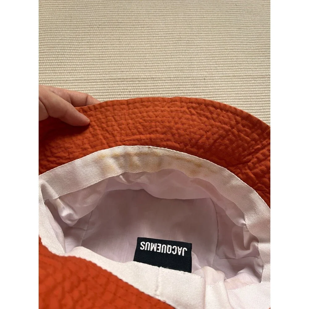 JACQUEMUS Le Bob Gadjo Bucket Hat in Orange
